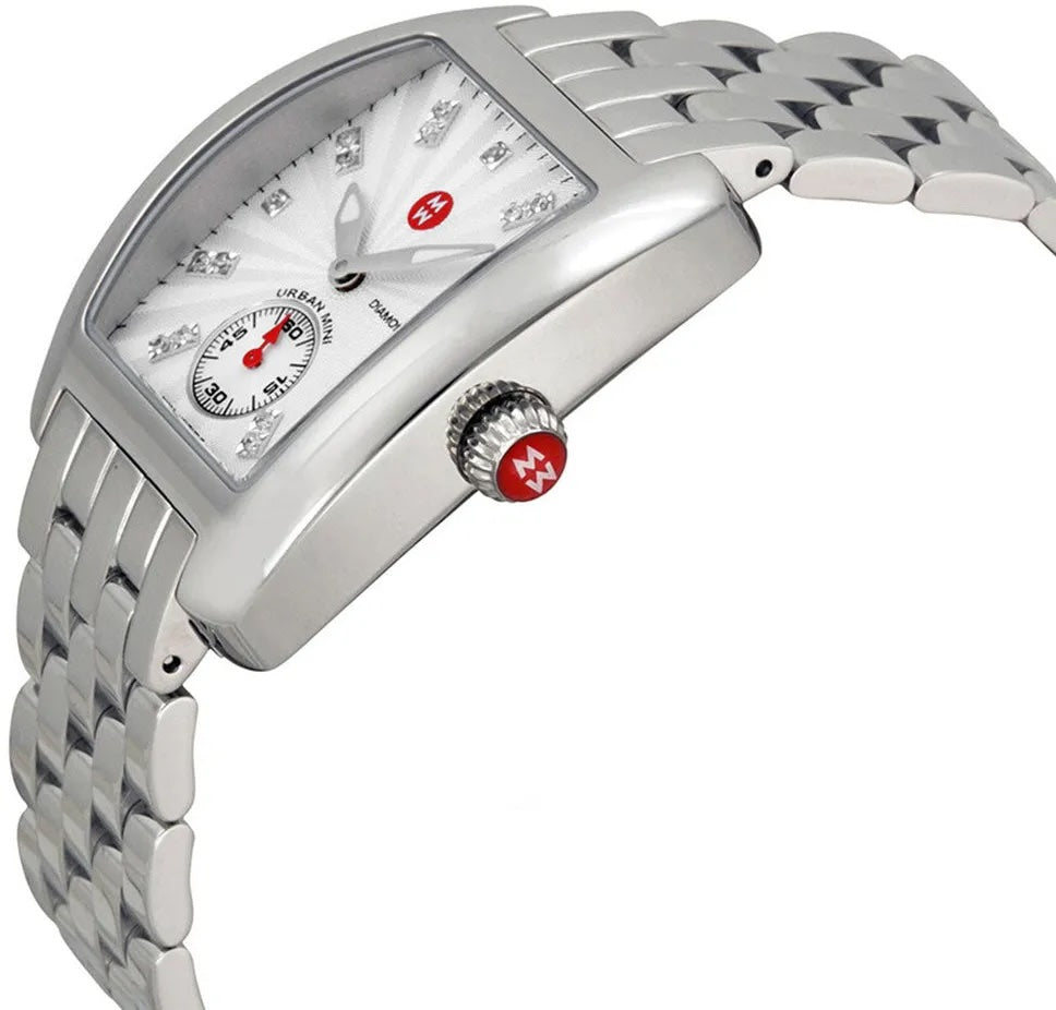 MICHELE URBAN MINI DIAMOND DIAL MWW02A000502 STAINLESS STEEL WATCH