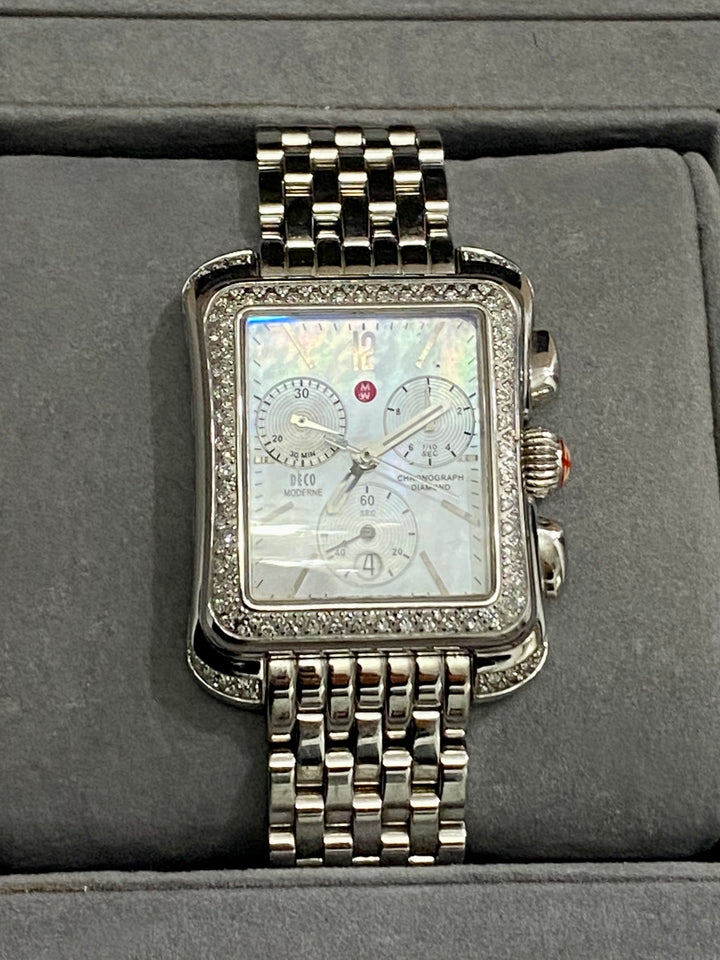MICHELE DECO MODERN II DIAMOND WATCH