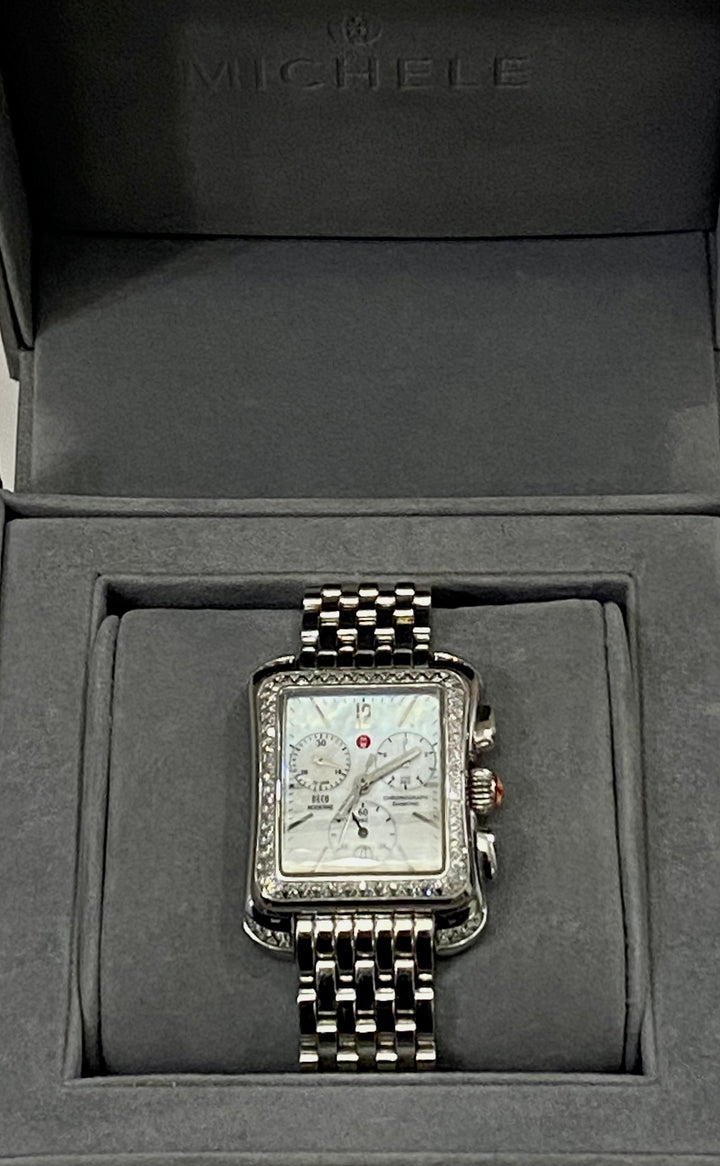 MICHELE DECO MODERN II DIAMOND WATCH