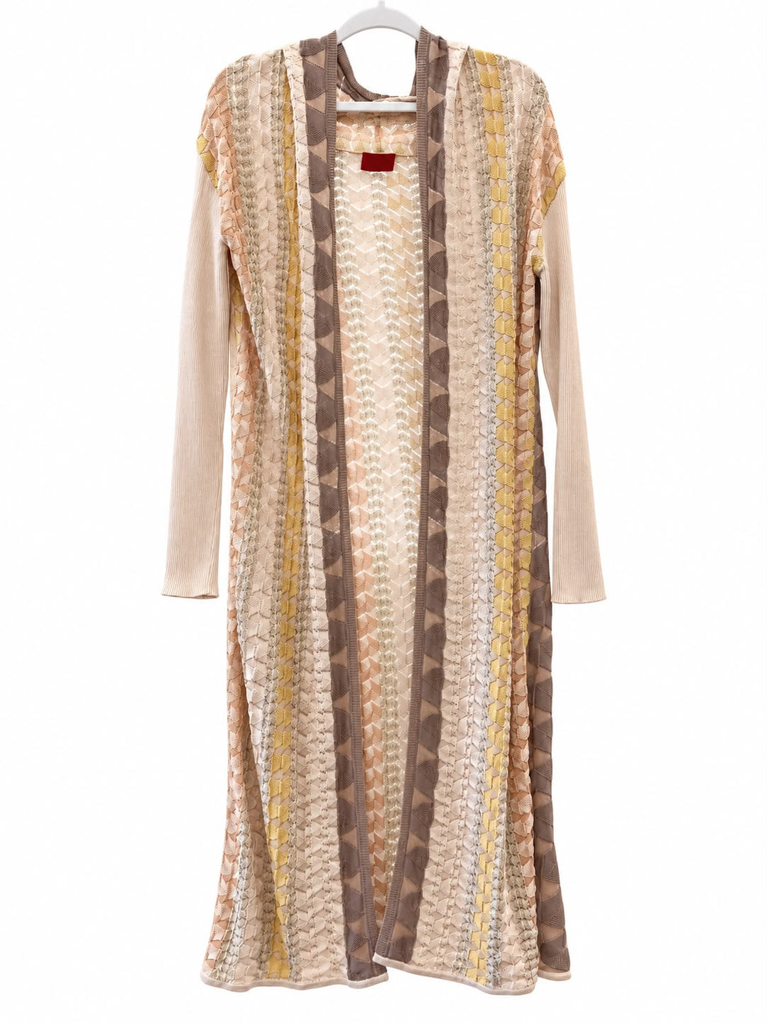 MISSONI ZIGZAG JACQUARD LONG CARDIGAN