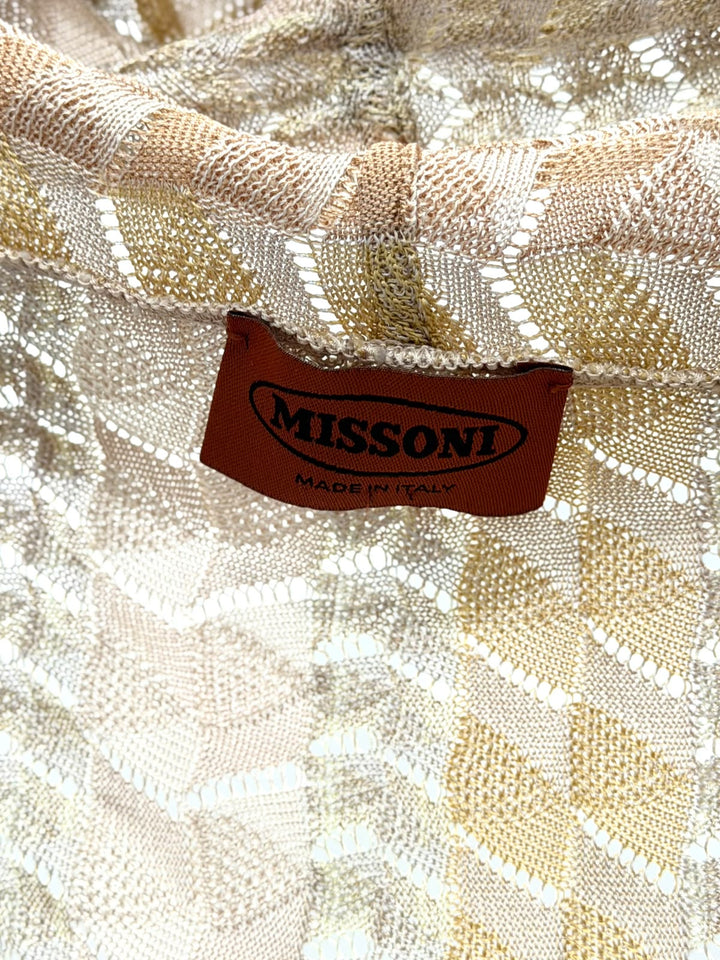 MISSONI ZIGZAG JACQUARD LONG CARDIGAN