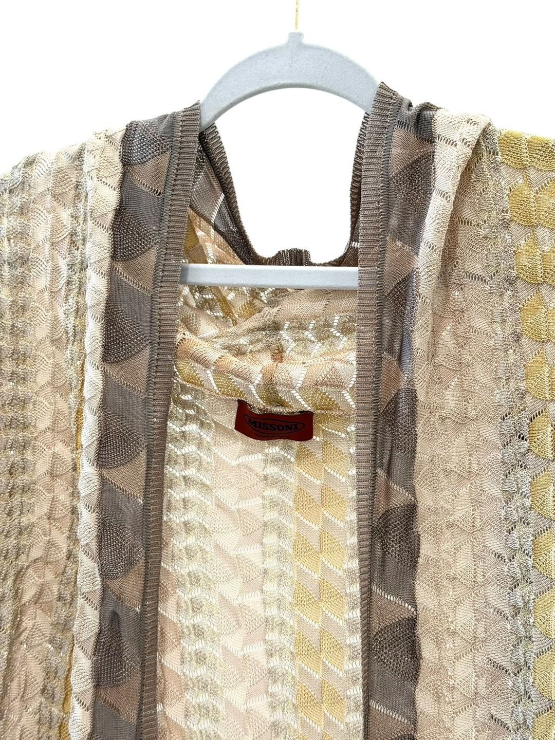 MISSONI ZIGZAG JACQUARD LONG CARDIGAN