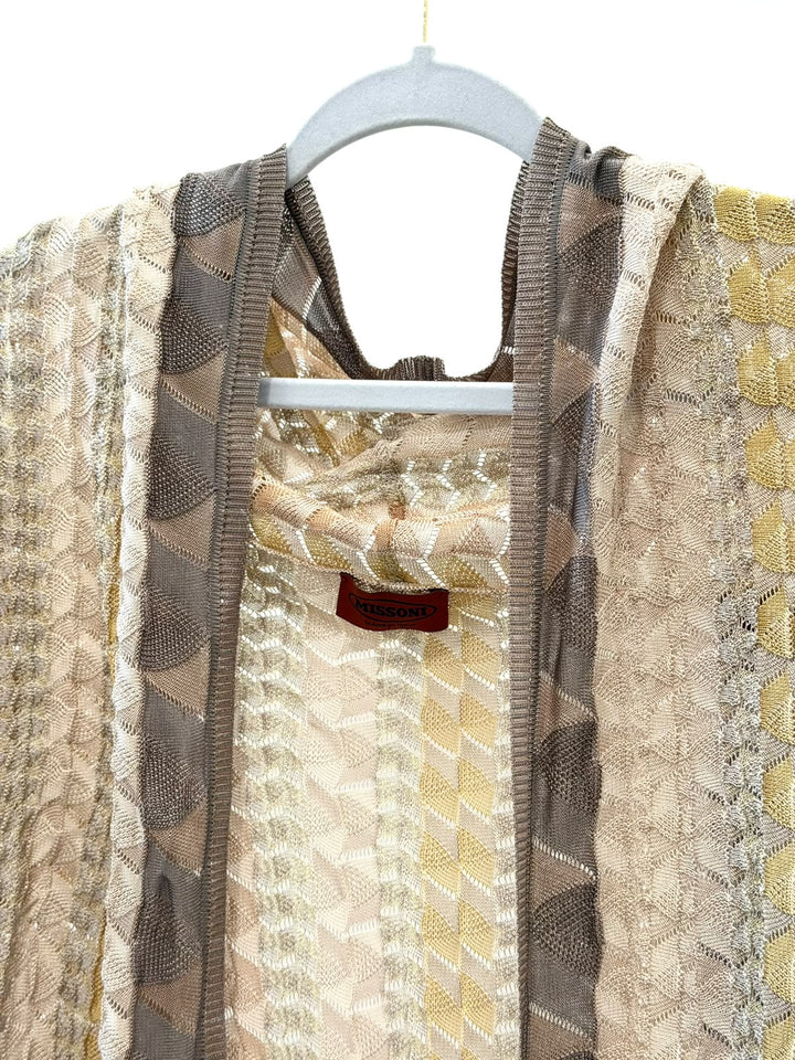 MISSONI ZIGZAG JACQUARD LONG CARDIGAN