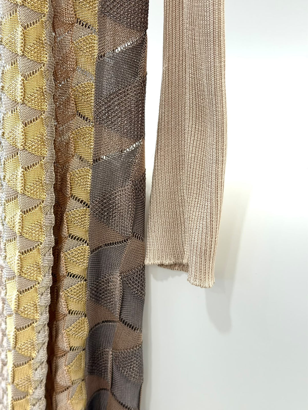 MISSONI ZIGZAG JACQUARD LONG CARDIGAN