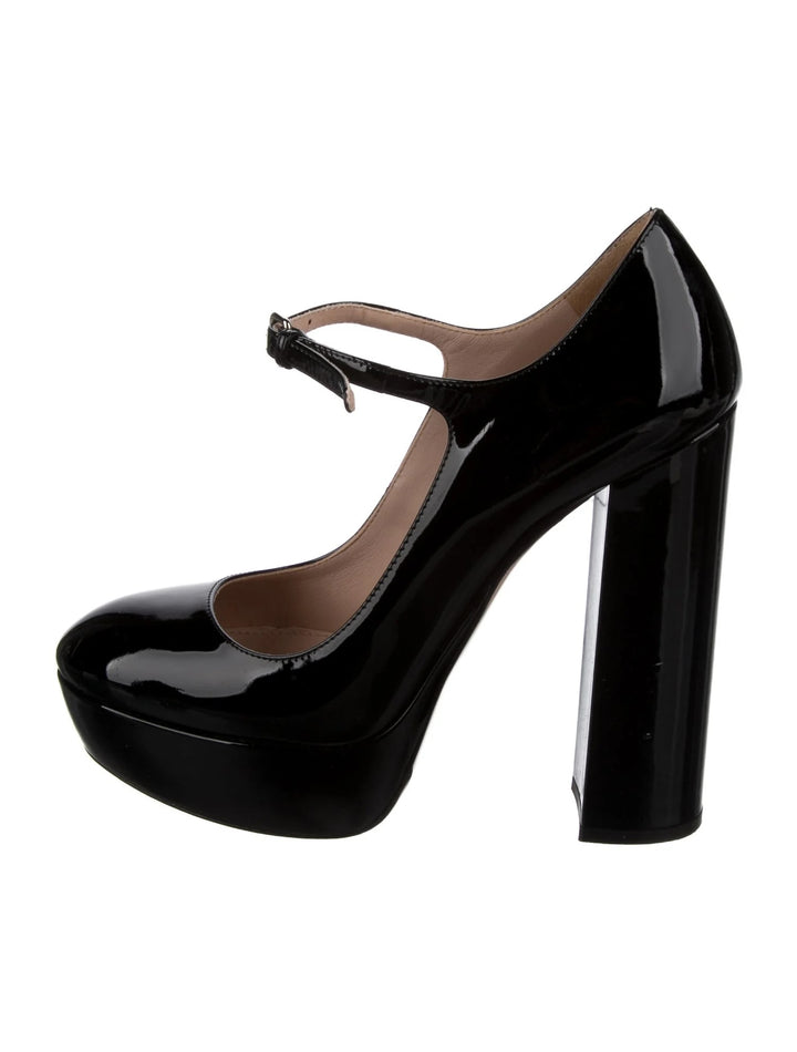 MIU MIU PATENT LEATHER MARY JANE&