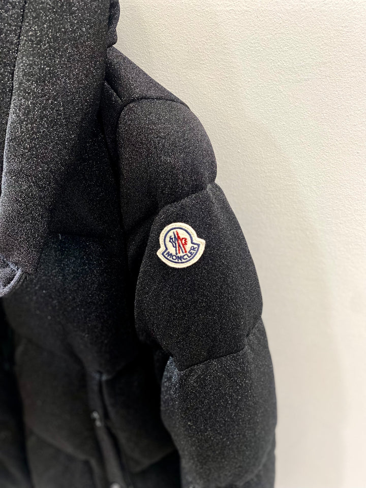 MONCLER BANDAMA METALLIC QUILTED JERSEY DOWN JACKET