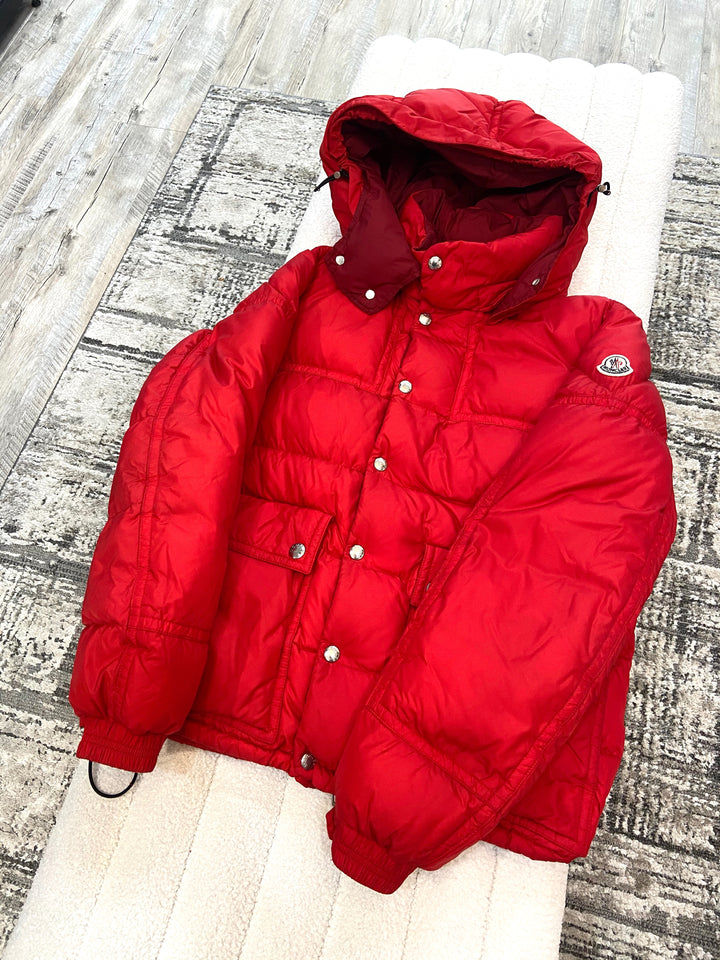 MONCLER BREL PUFFER JACKET WITH REMOVABLE HOOD
