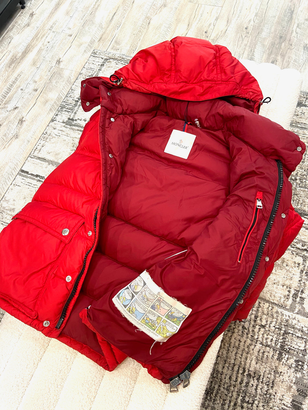 MONCLER BREL PUFFER JACKET WITH REMOVABLE HOOD