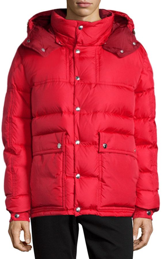 MONCLER BREL PUFFER JACKET WITH REMOVABLE HOOD