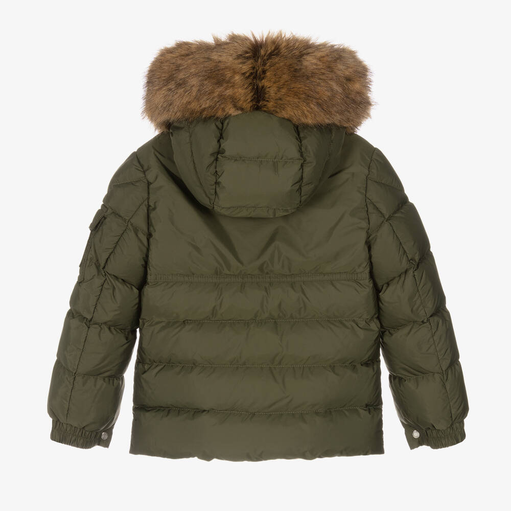 MONCLER KIDS BYRON HOODED PUFFER COAT