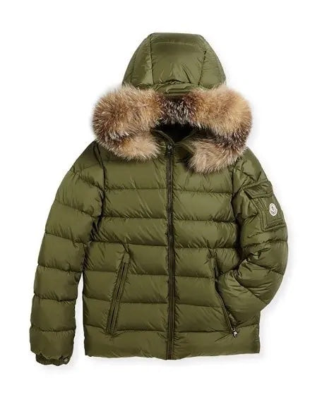 MONCLER KIDS BYRON HOODED PUFFER COAT