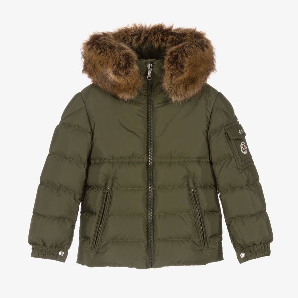 MONCLER KIDS BYRON HOODED PUFFER COAT