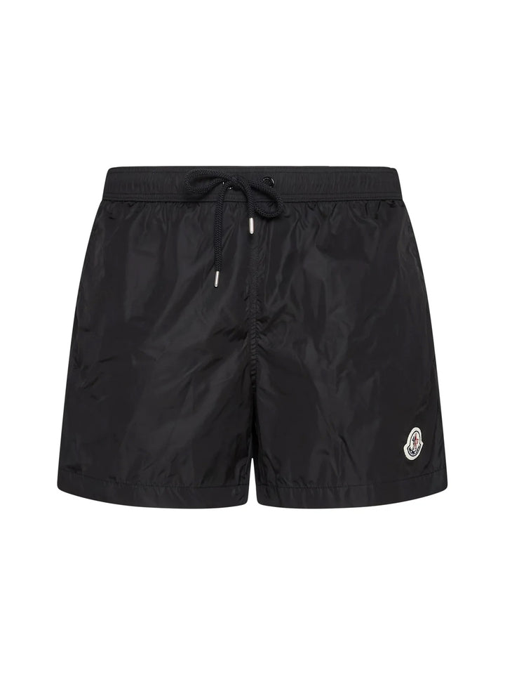 MONCLER LOGO PATCH SWIM SHORTS
