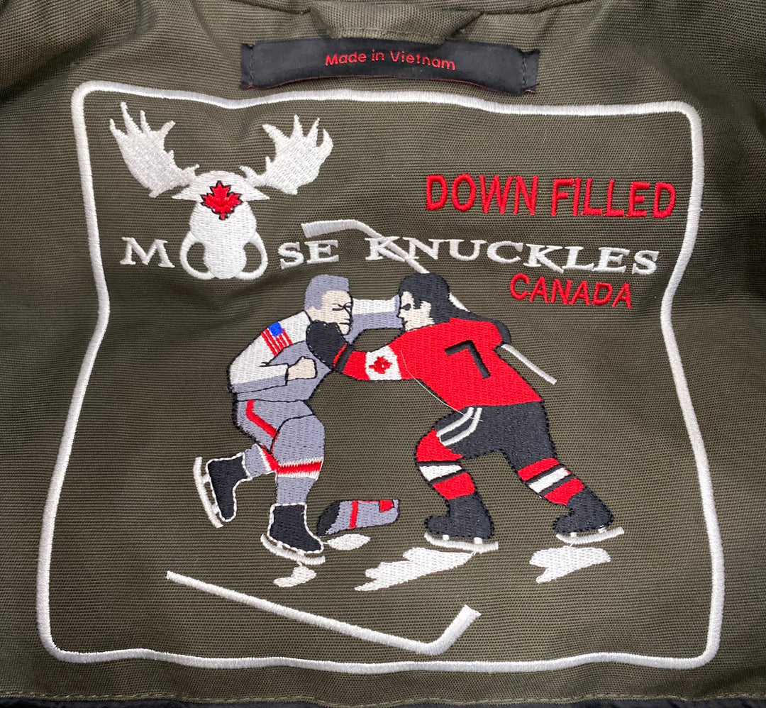 MOOSE KNUCKLES BALLISTIC BOMBER DOWN JACKET