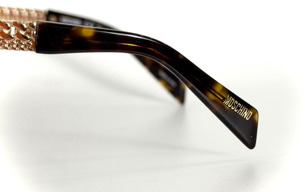 MOSCHINO CURB CHAIN GRADIENT SUNGLASSES