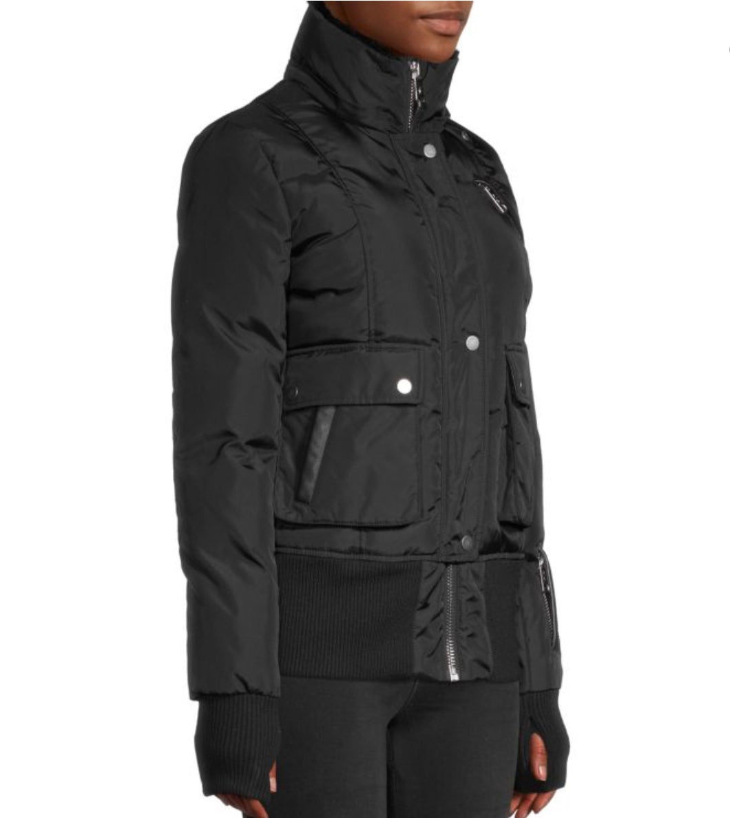NICOLE BENISTI FORDHAM FOX &amp; RABBIT FUR DOWN BOMBER JACKET