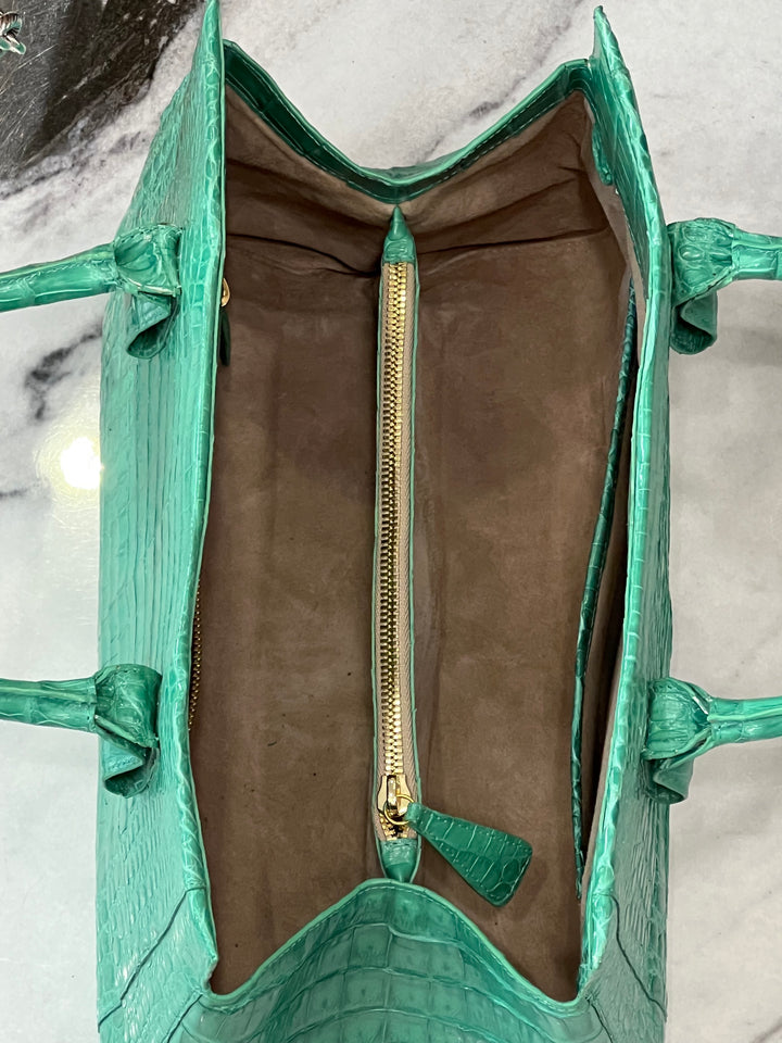 NANCY GONZALEZ CROC EMBOSSED TOTE BAG – Caroline's Fashion
