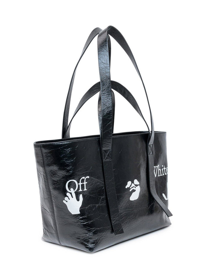 OFF WHITE COMMERCIAL LOGO TOTE BAG