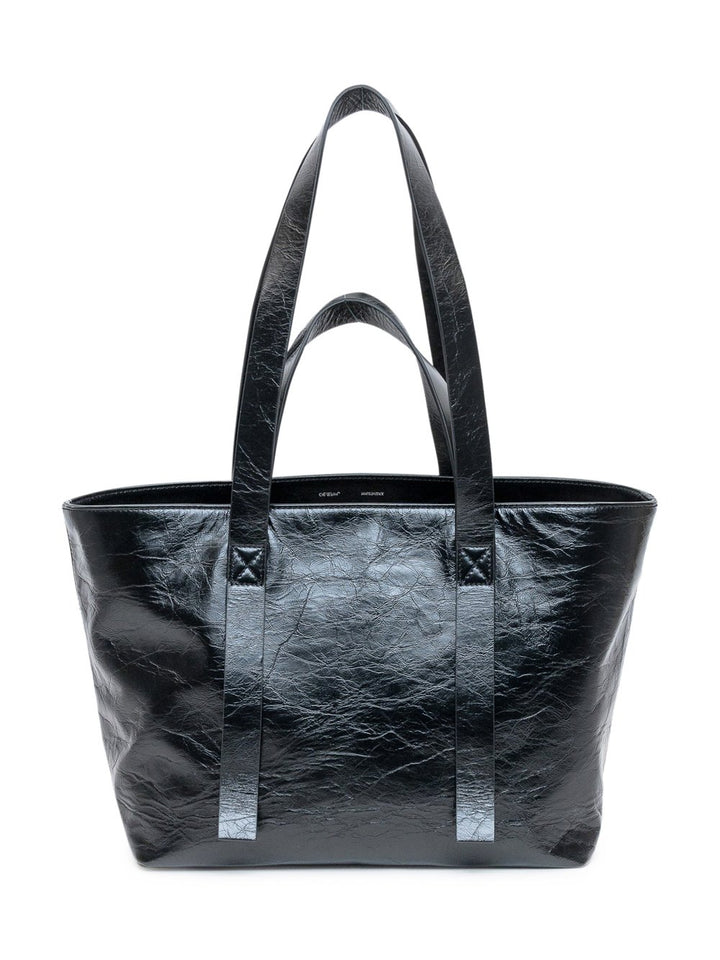 OFF WHITE COMMERCIAL LOGO TOTE BAG