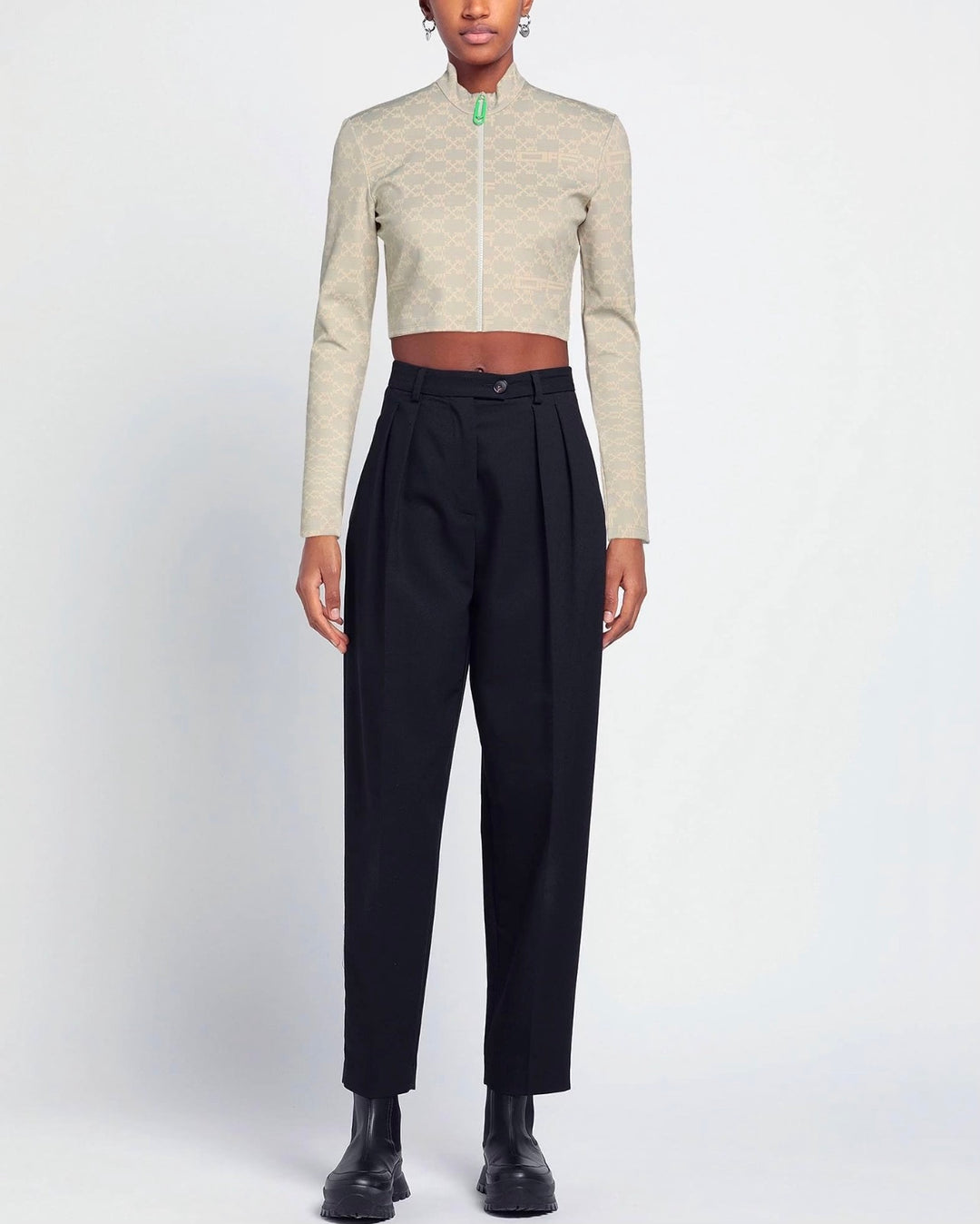 OFF-WHITE LOGO CROP TOP