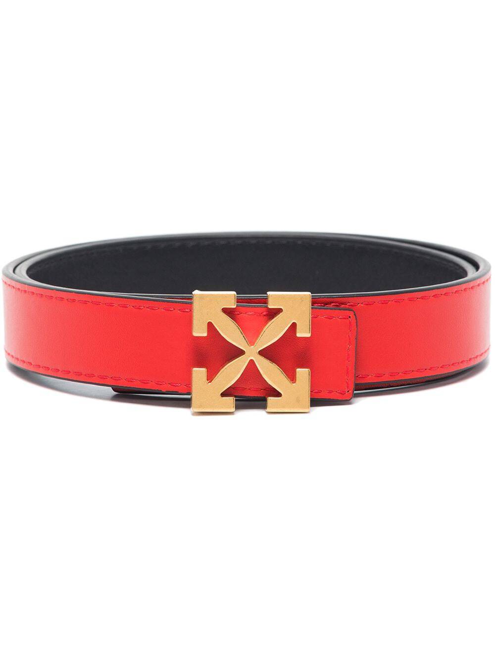 OFF-WHITE REVERSIBLE ARROW LEATHER BELT