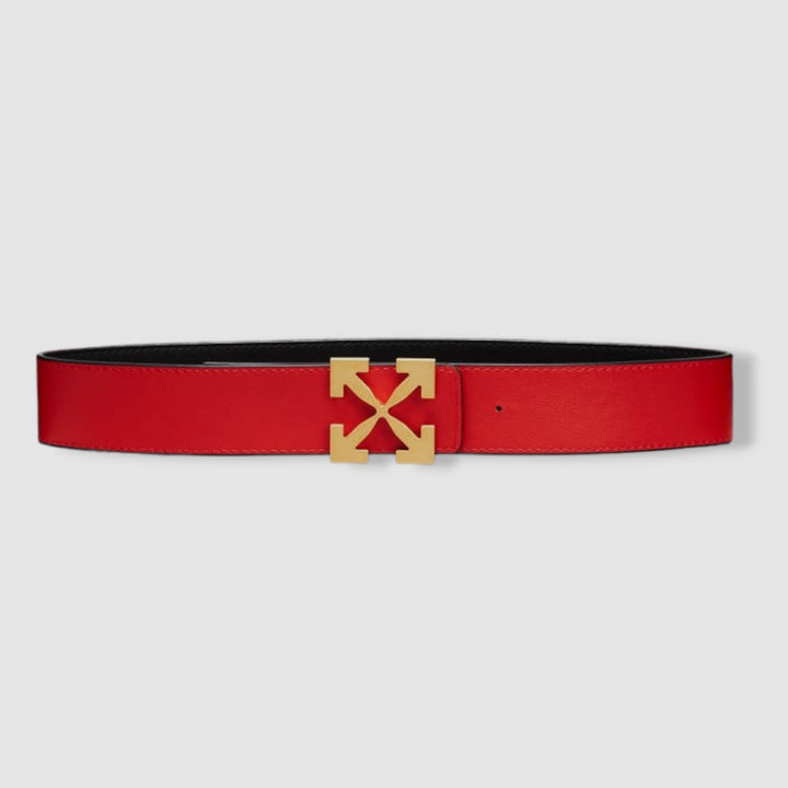 OFF-WHITE REVERSIBLE ARROW LEATHER BELT
