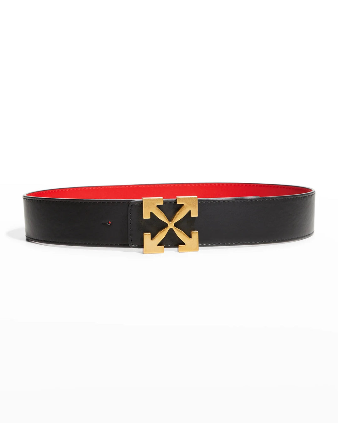 OFF-WHITE REVERSIBLE ARROW LEATHER BELT
