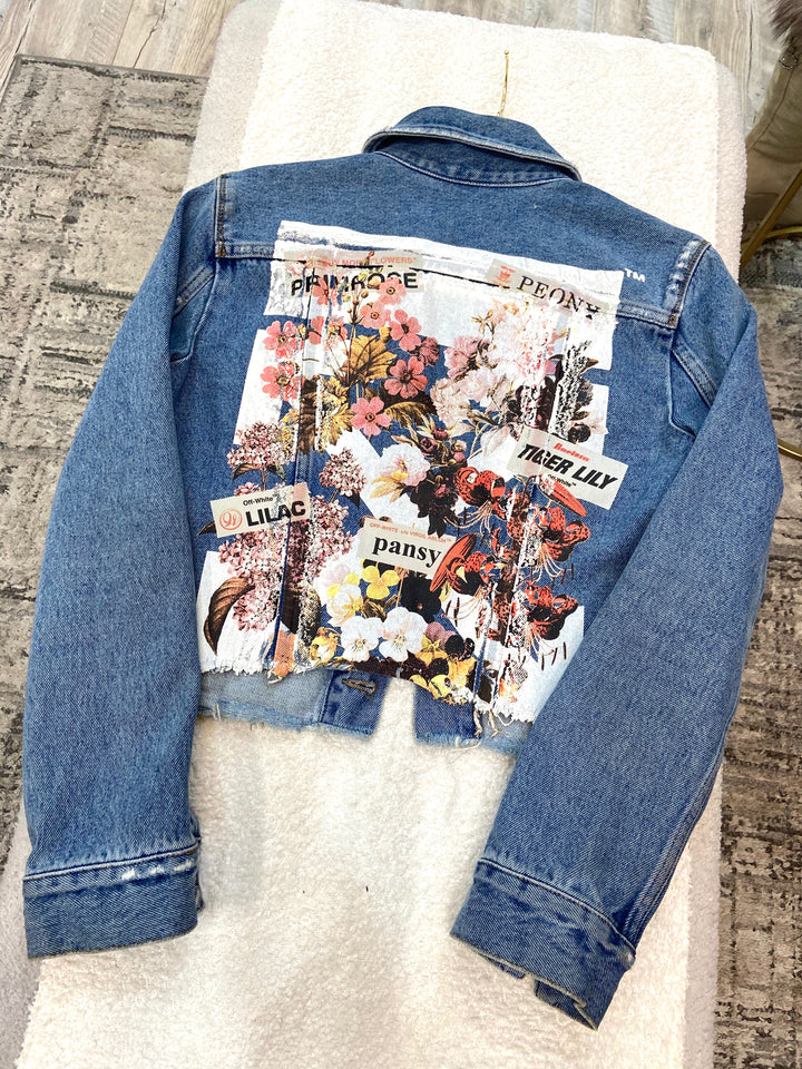 OFF-WHITE VIRGIL ABLOH CROPPED DENIM JACKET