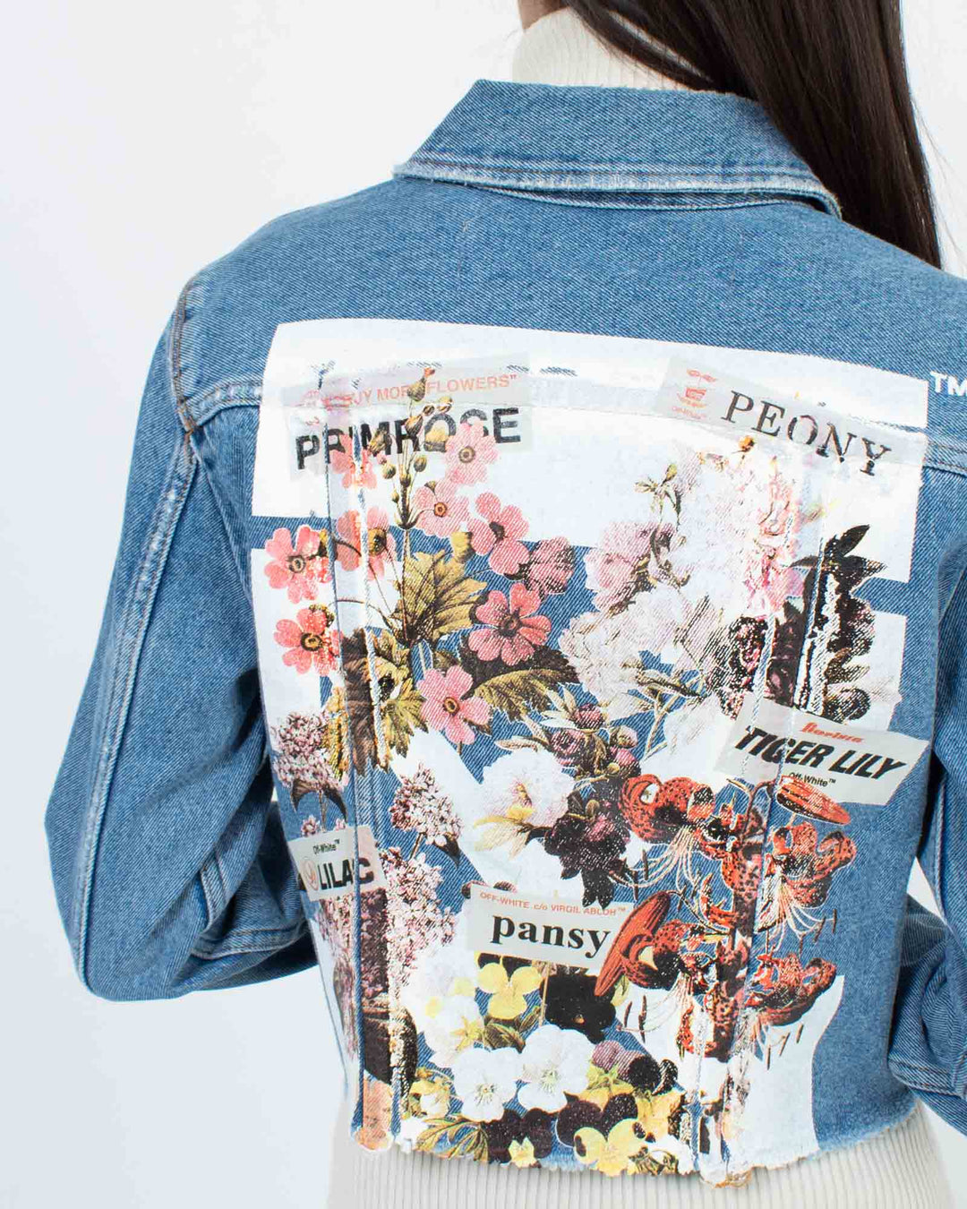 OFF-WHITE VIRGIL ABLOH CROPPED DENIM JACKET