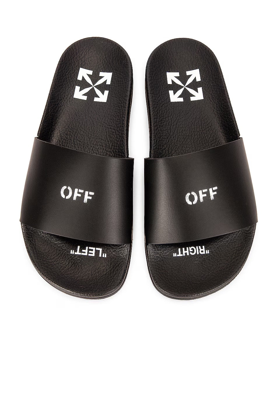 OFF-WHITE LOGO PRINT POOL SLIDES