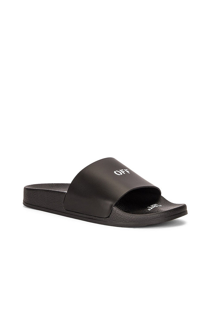 OFF-WHITE LOGO PRINT POOL SLIDES