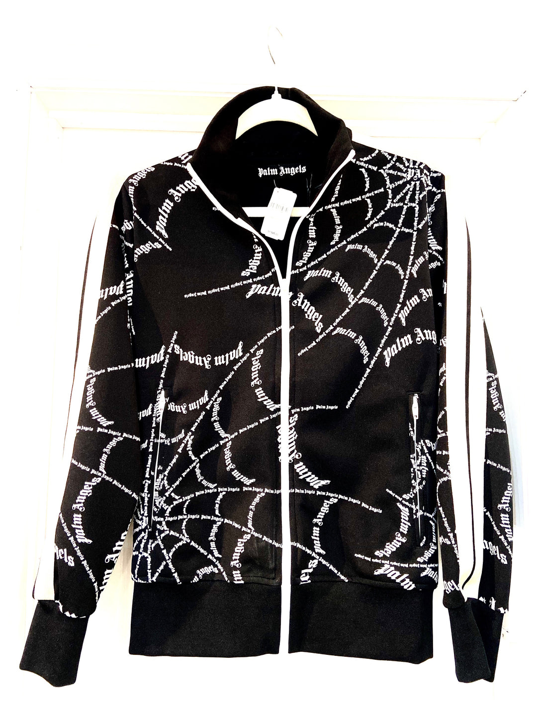 PALM ANGELS SPIDER WEB TRACK JACKET