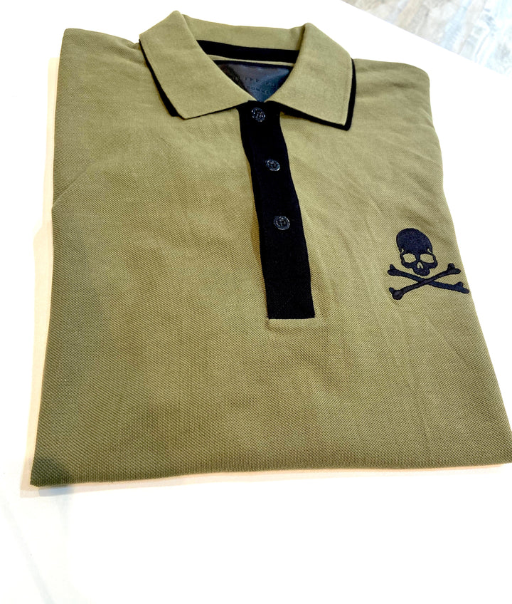 PHILIPP PLEIN SKULL LOGO POLO SHIRT