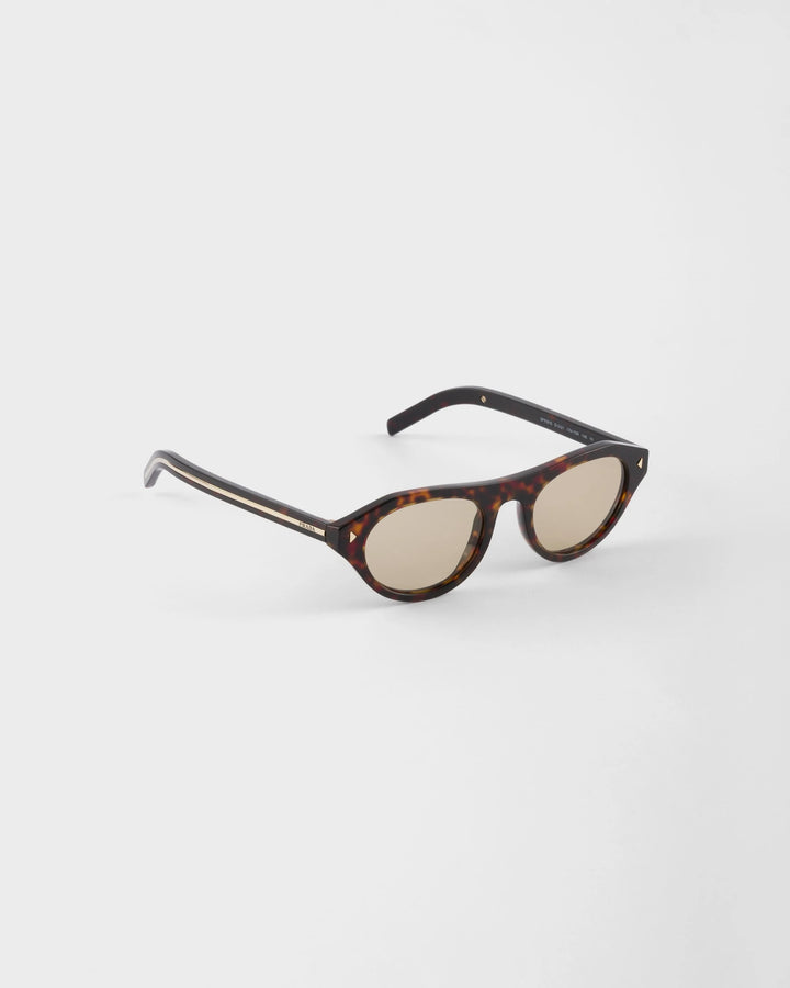 PRADA SPRB15 ICONIC METAL PLAQUE ACETATE SUNGLASSES