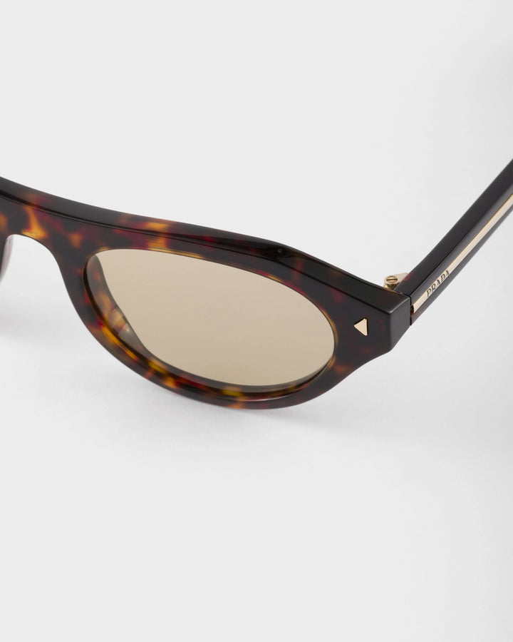 PRADA SPRB15 ICONIC METAL PLAQUE ACETATE SUNGLASSES
