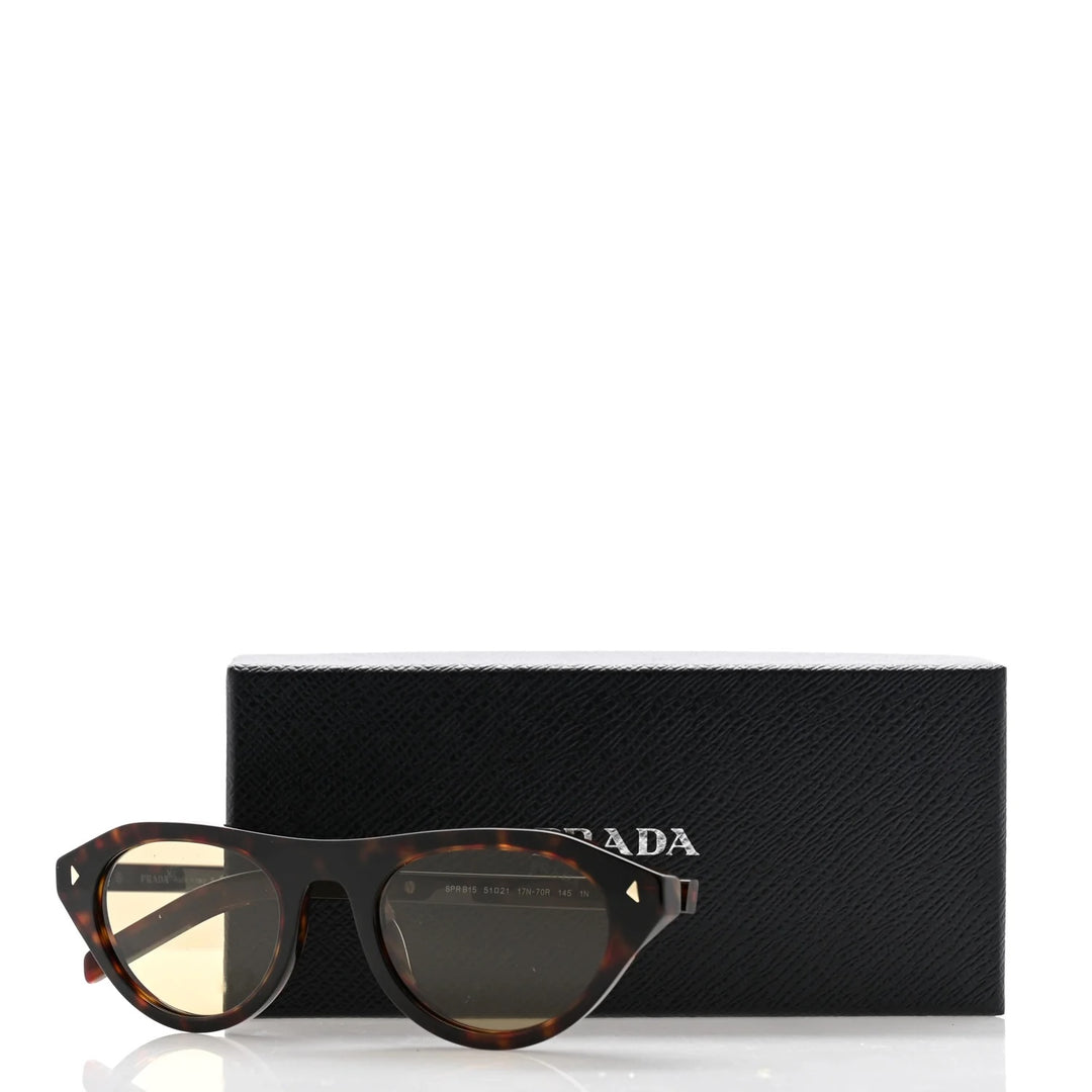 PRADA SPRB15 ICONIC METAL PLAQUE ACETATE SUNGLASSES