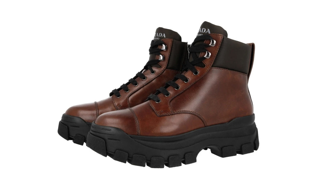 PRADA CALFSKIN LEATHER MONOLITH MEN&
