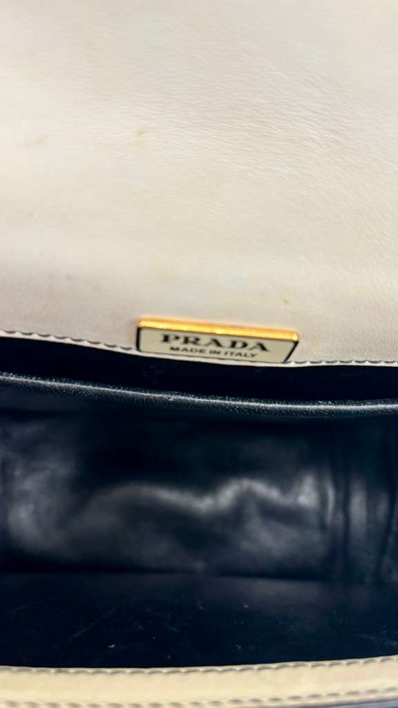 PRADA CITY LE SAC PRADA PIONNIÈRE CALFSKIN LEATHER SADDLE BAG