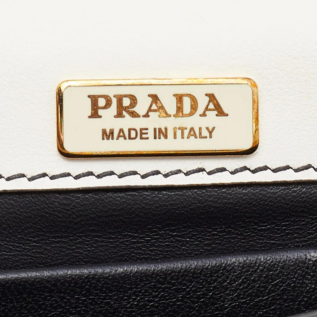 PRADA CITY LE SAC PRADA PIONNIÈRE CALFSKIN LEATHER SADDLE BAG