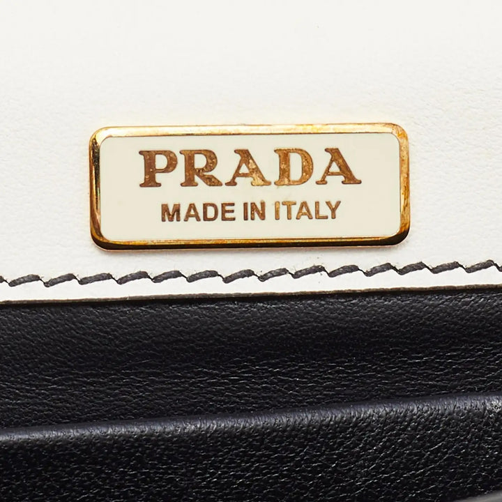 PRADA CITY LE SAC PRADA PIONNIÈRE CALFSKIN LEATHER SADDLE BAG