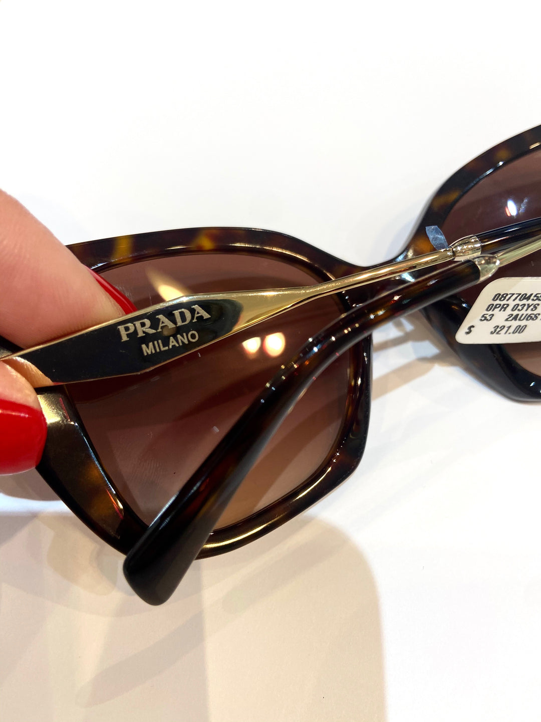 Prada Alabaster Pink Butterfly Frame Brown Crystal Gradient Sunglasses PR 03YS 19895842_44565653_600.jpg main image 4