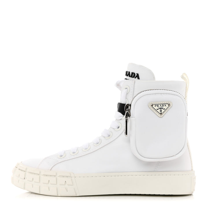 PRADA LOGO POUCH POCKET HIGH-TOP SNEAKERS – Caroline's Fashion