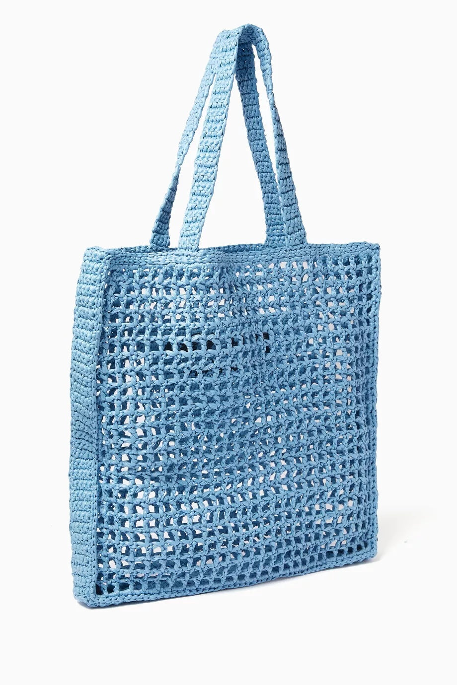 PRADA CROCHET LOGO EMBROIDERED TOTE BAG