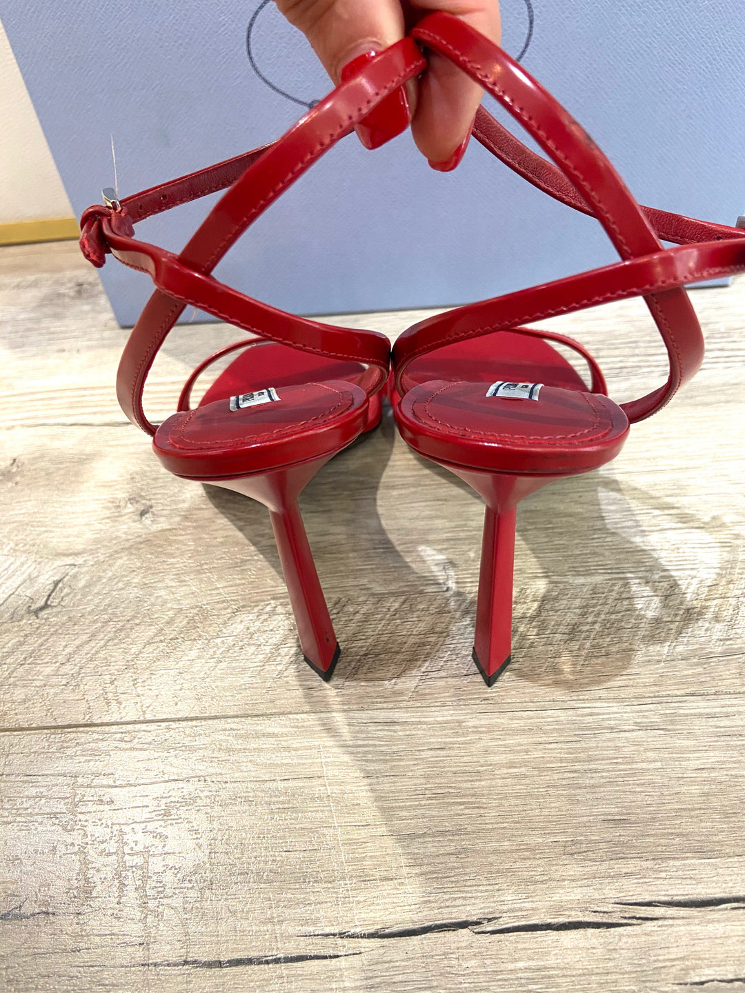 【my】Prada Leather Strap Heels Prada Leather Flower Heels – fffranshop