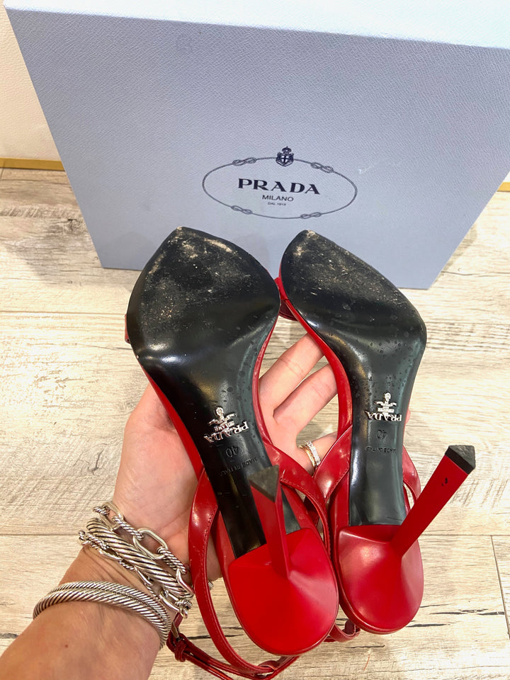 ばに】PRADA Leather Strap Heels 1X504N-F055-011-F0002-Prada-