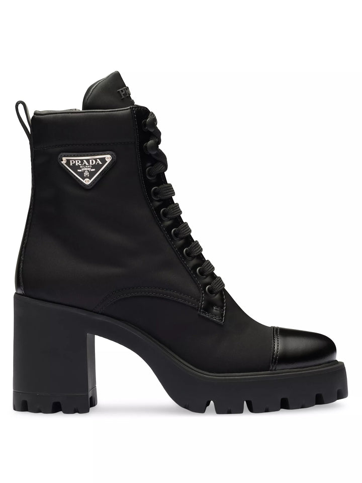 靴 PRADA MONOLITH Re-nylon LACE-UP SHOES 6 Prada Monolith lace-up Shoes | Black | FARFETCH