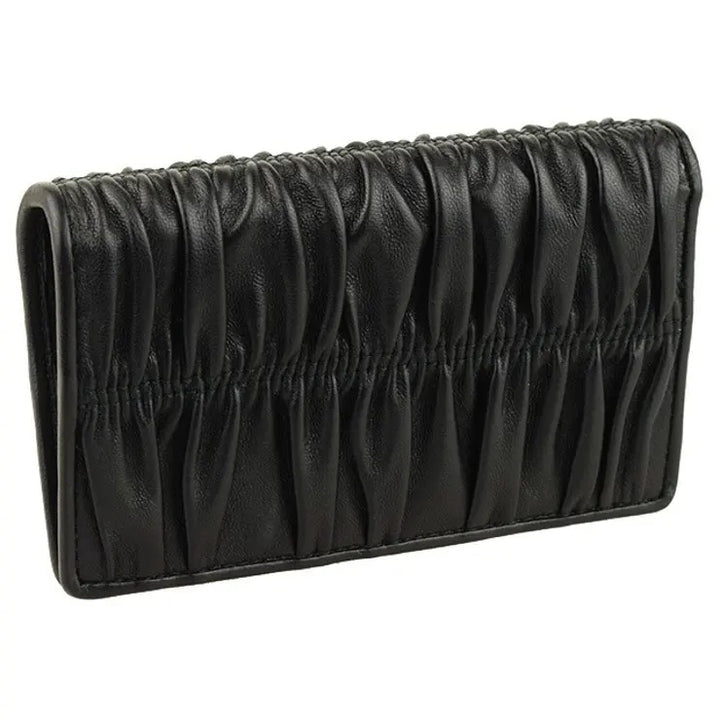 PRADA GAUFRÉ ROUCHED NAPPA LEATHER WALLET