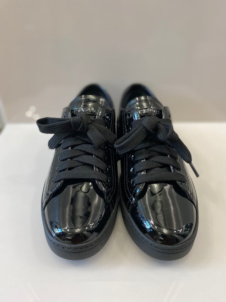 PRADA SHINY PATENT LEATHER SNEAKERS