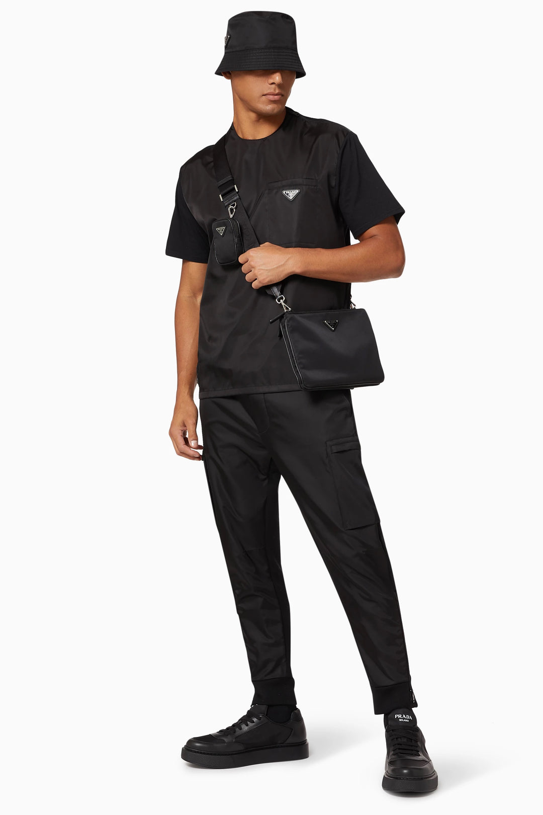 PRADA RE-NYLON AND JERSEY MEN&