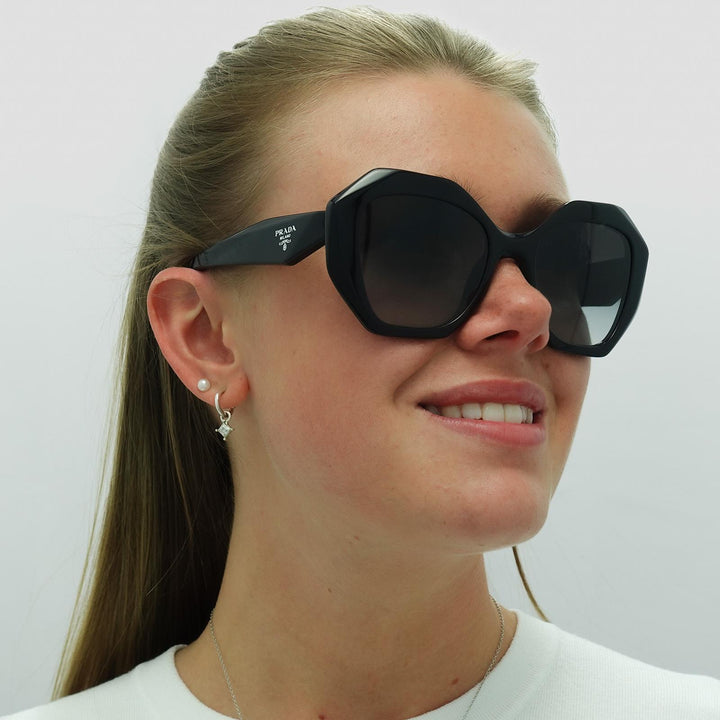 PRADA OVERSIZE OCTAGONAL FRAME SUNGLASSES